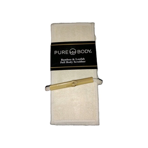 Pure Body Bamboo Loofah Full Body Scrubber Made with All Natural Materials 1 ct‎ - Picture 1 of 2